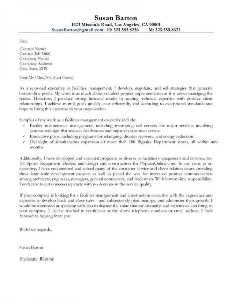Effective Cover Letter Samples Sample Of Best Cover Letters
