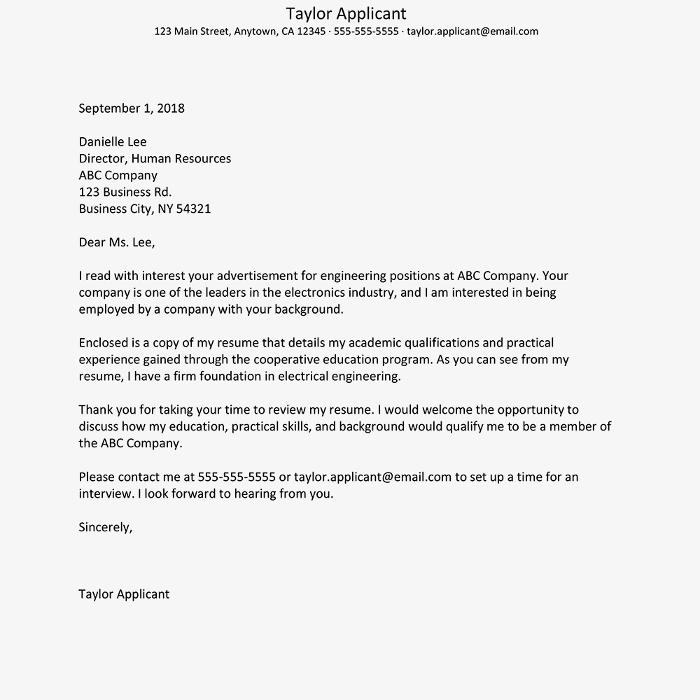 23 Entry Level Cover Letter Letterly info