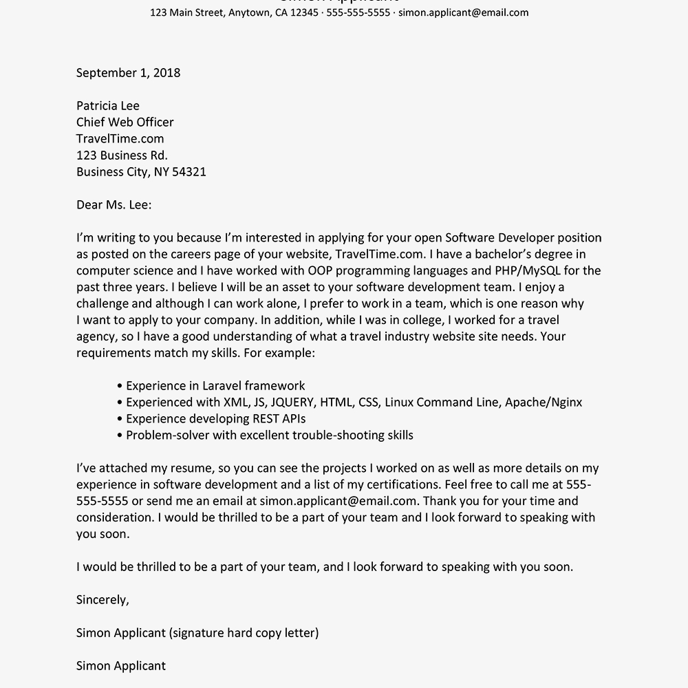 27+ Example Of Cover Letter For Job - letterly.info