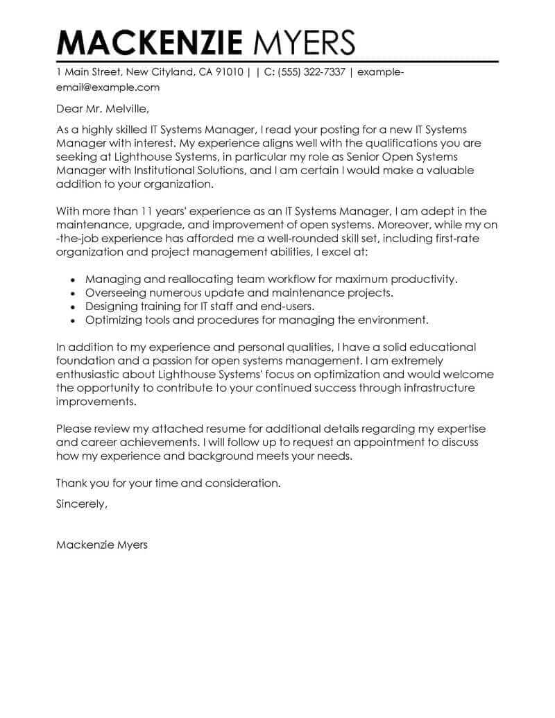30+ Example Of Cover Letter - letterly.info