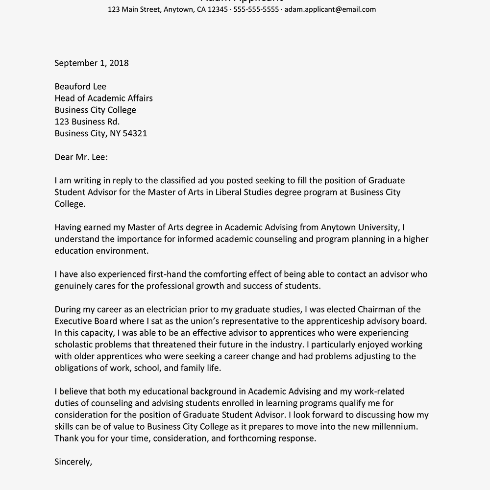 27 General Cover Letter Sample Letterly info