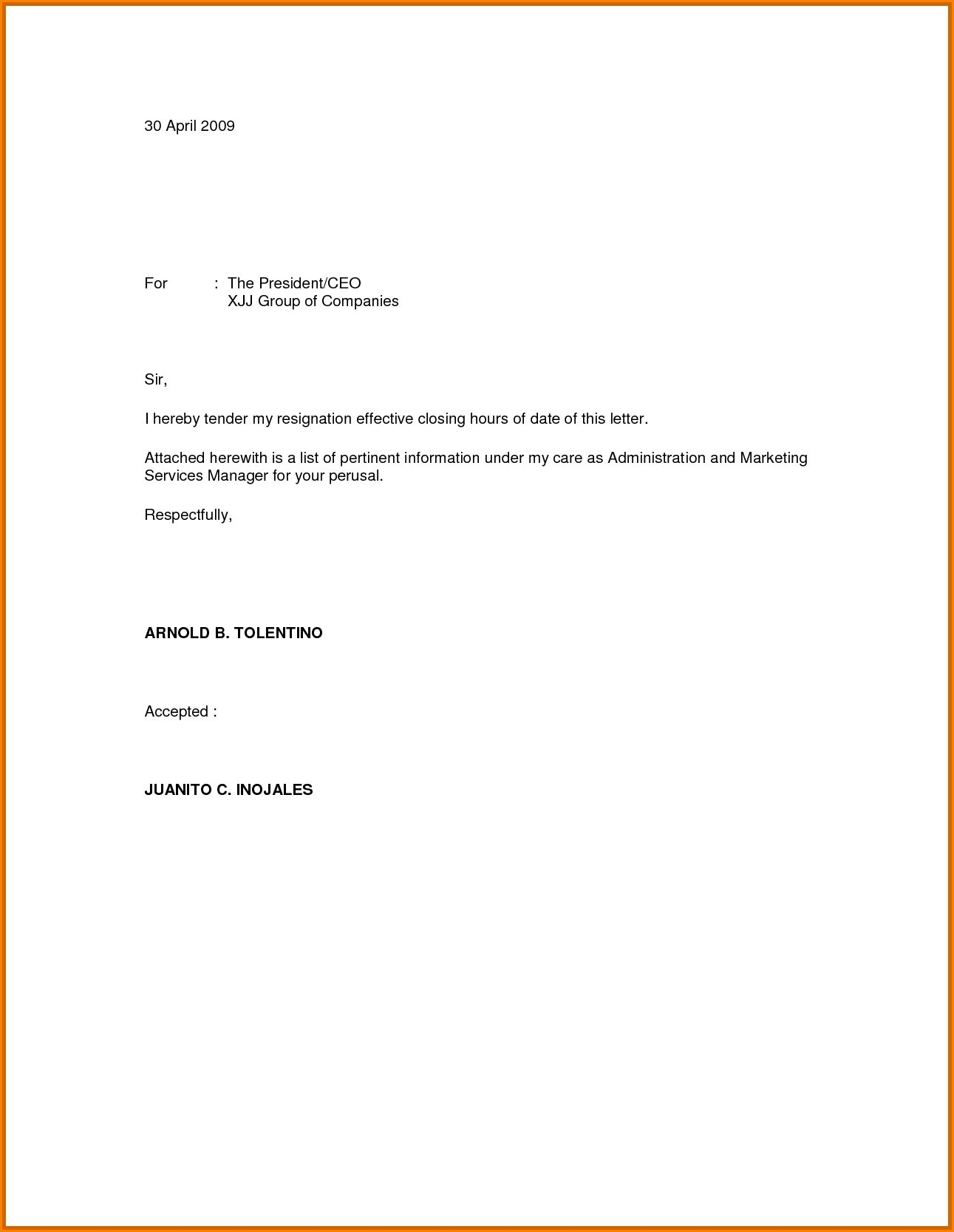 Leave You Job with Outstanding Resignation Letter Template - letterly.info