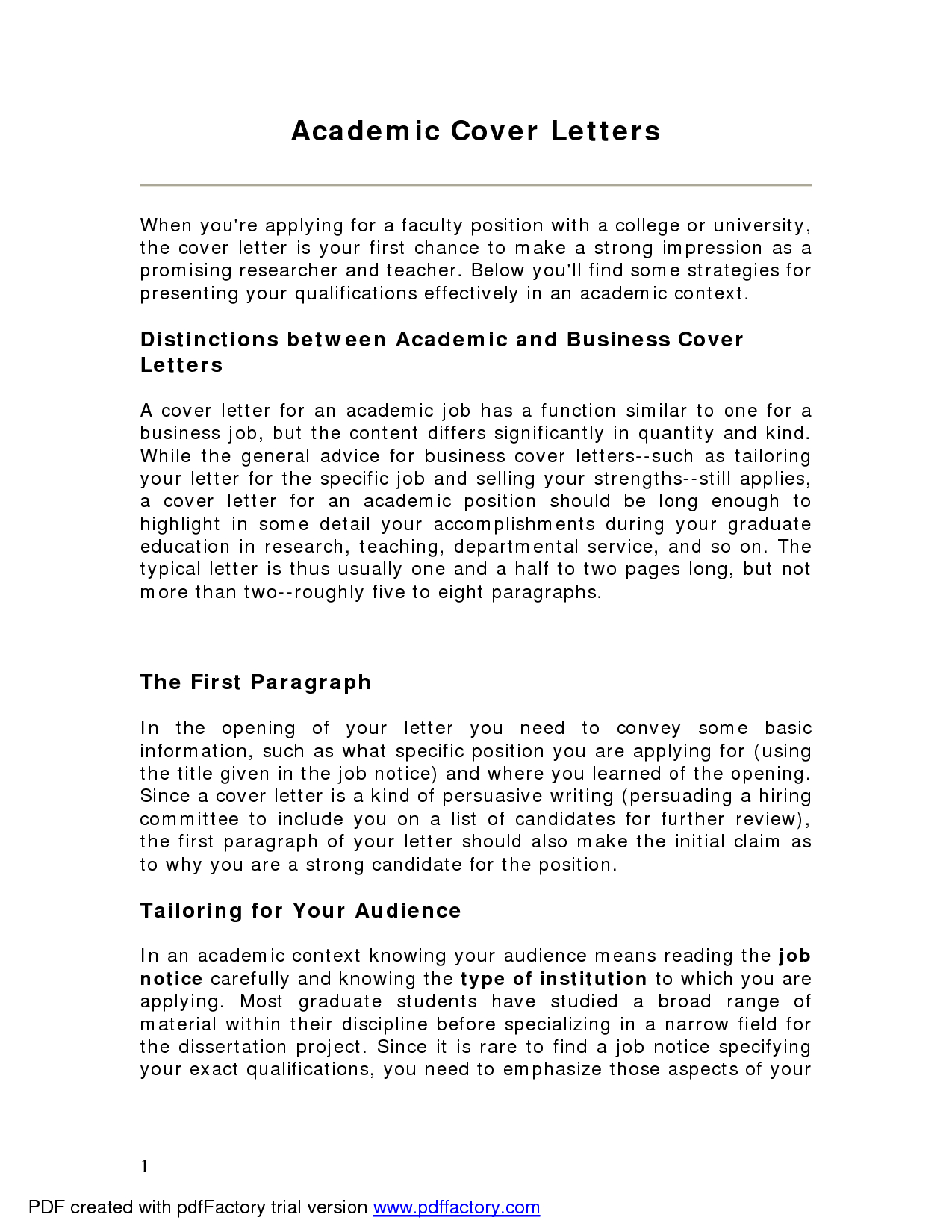 26+ Academic Cover Letter - letterly.info