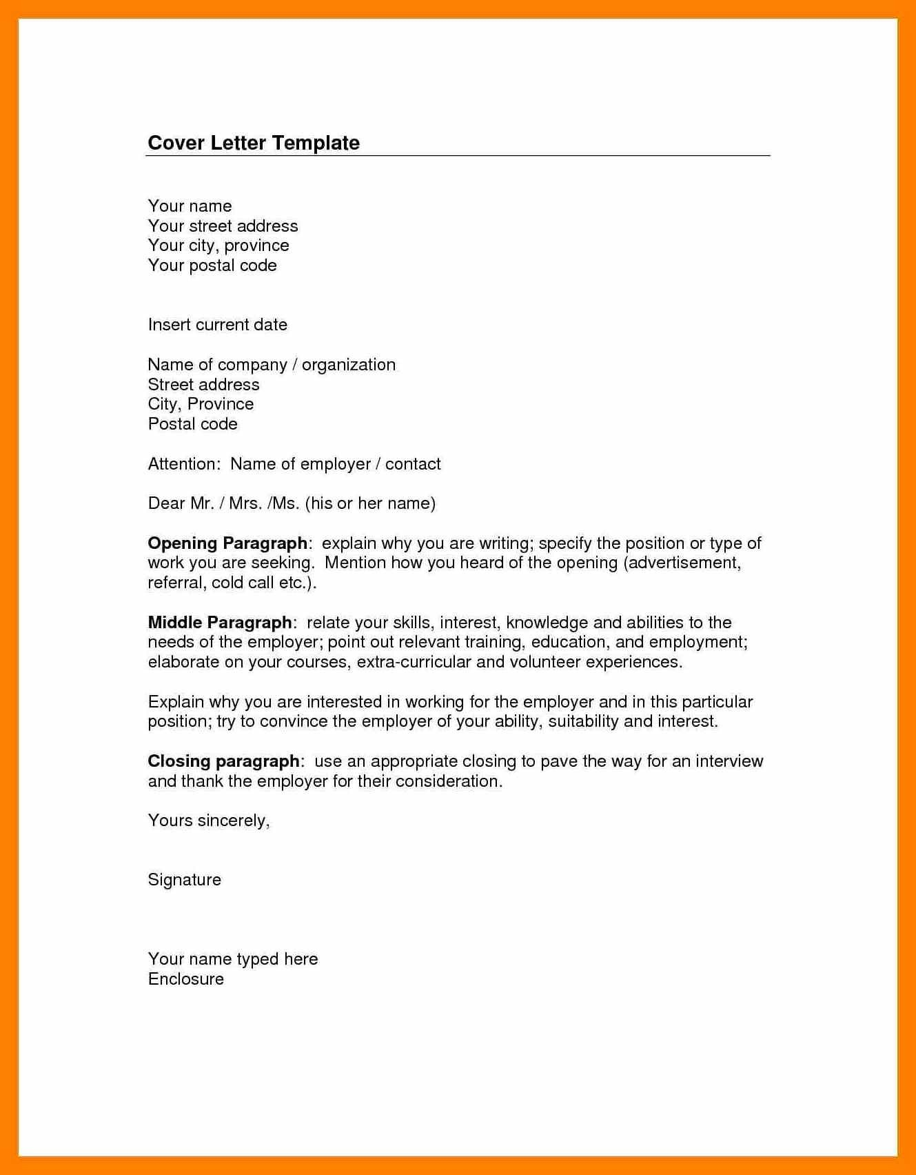 cover letter when address is unknown