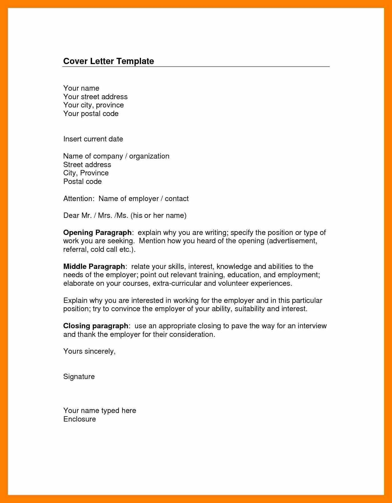 cover letter to unknown manager