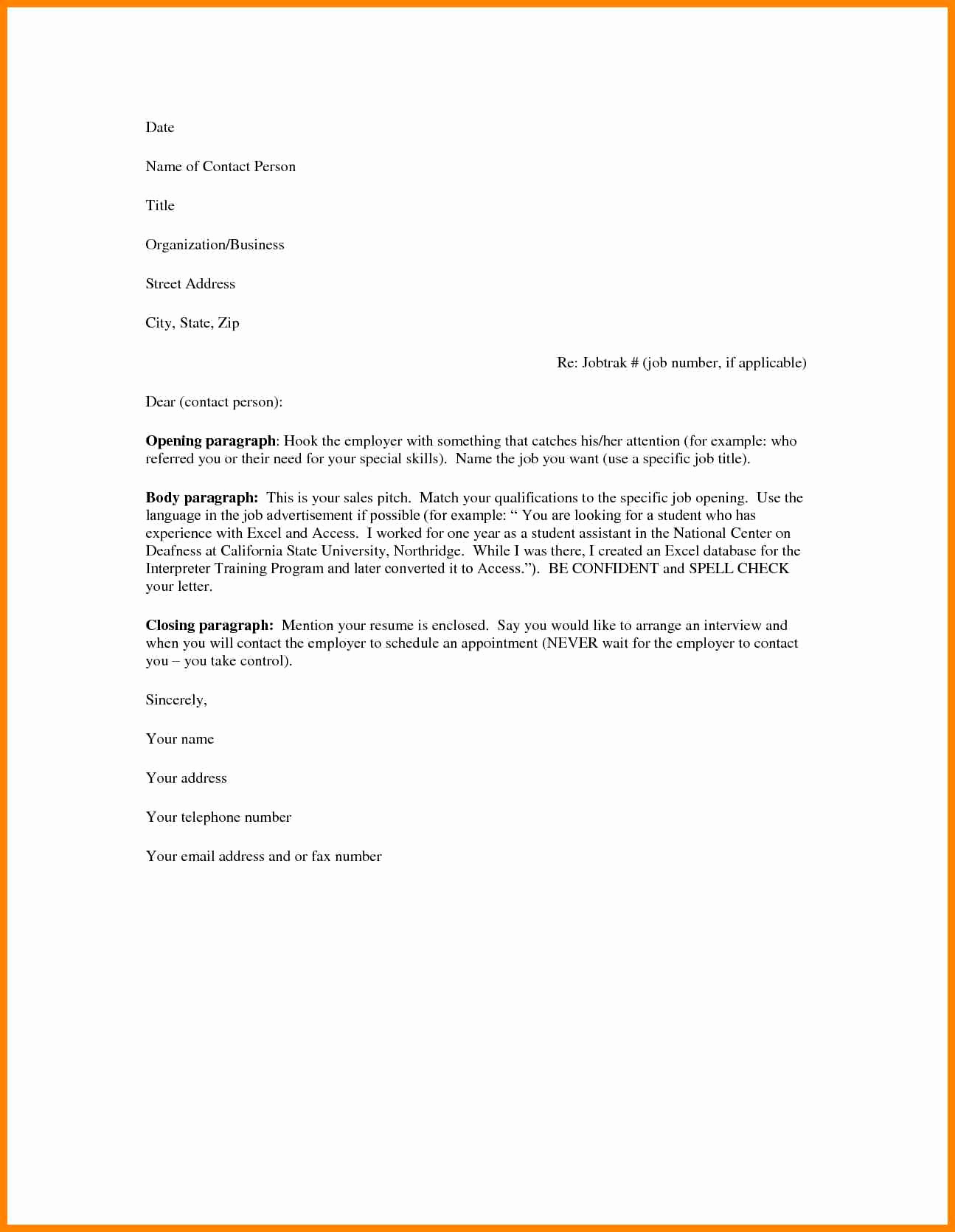 25+ Basic Cover Letter - letterly.info