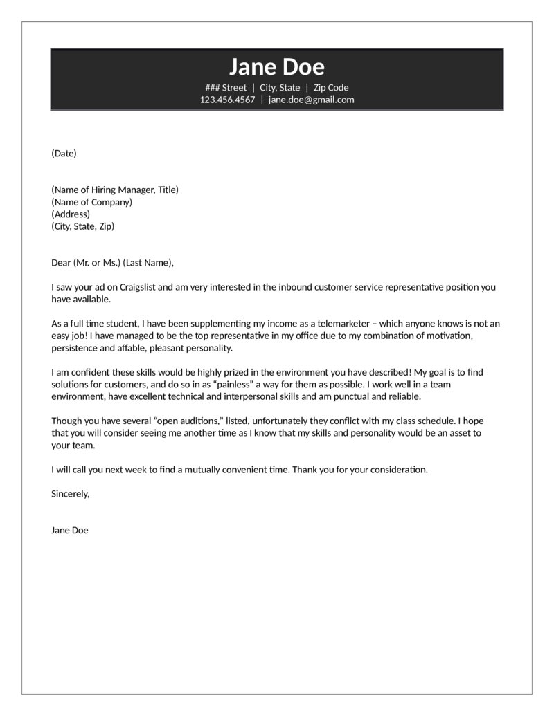 23+ Cover Letter For Customer Service - letterly.info