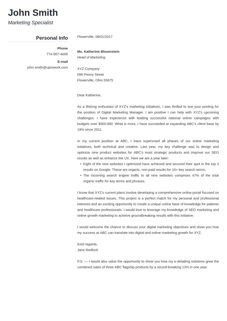 Cover Letter Free Template 20 Cover Letter Templates Fill Them In And