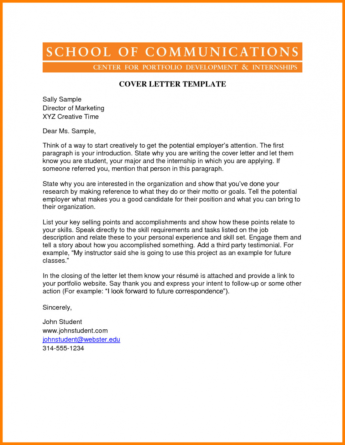 cover letter examples opening paragraph