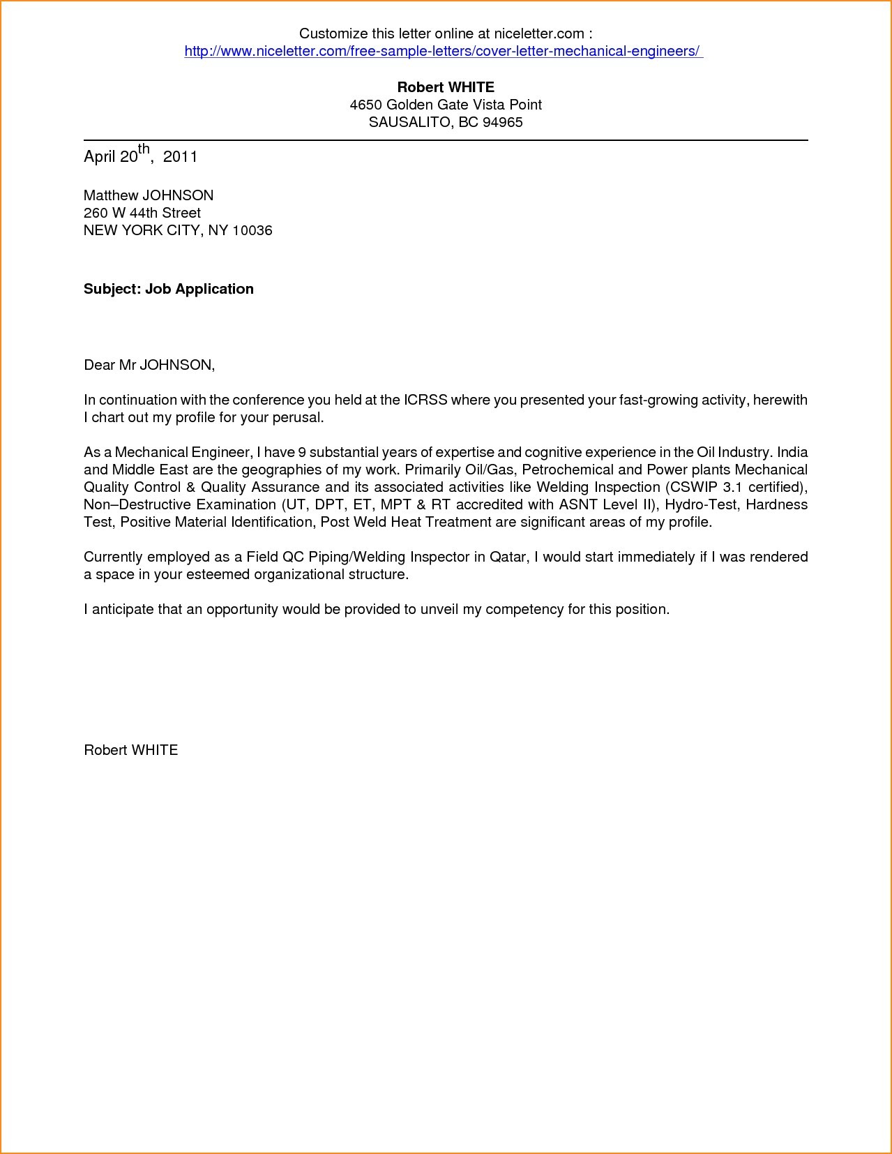 26+ Cover Letter Sample Pdf - letterly.info