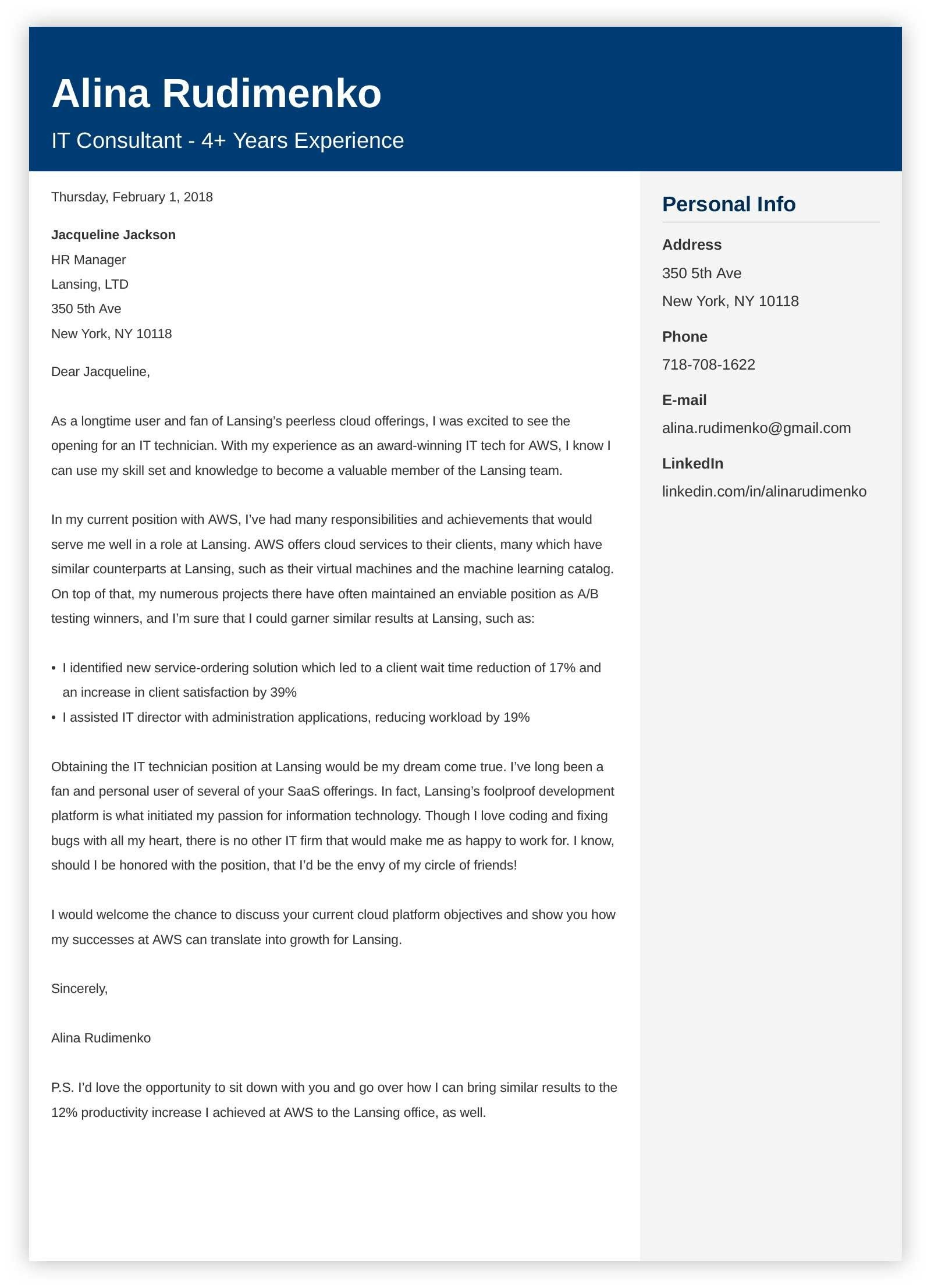 30+ Cover Letter Templates letterly.info