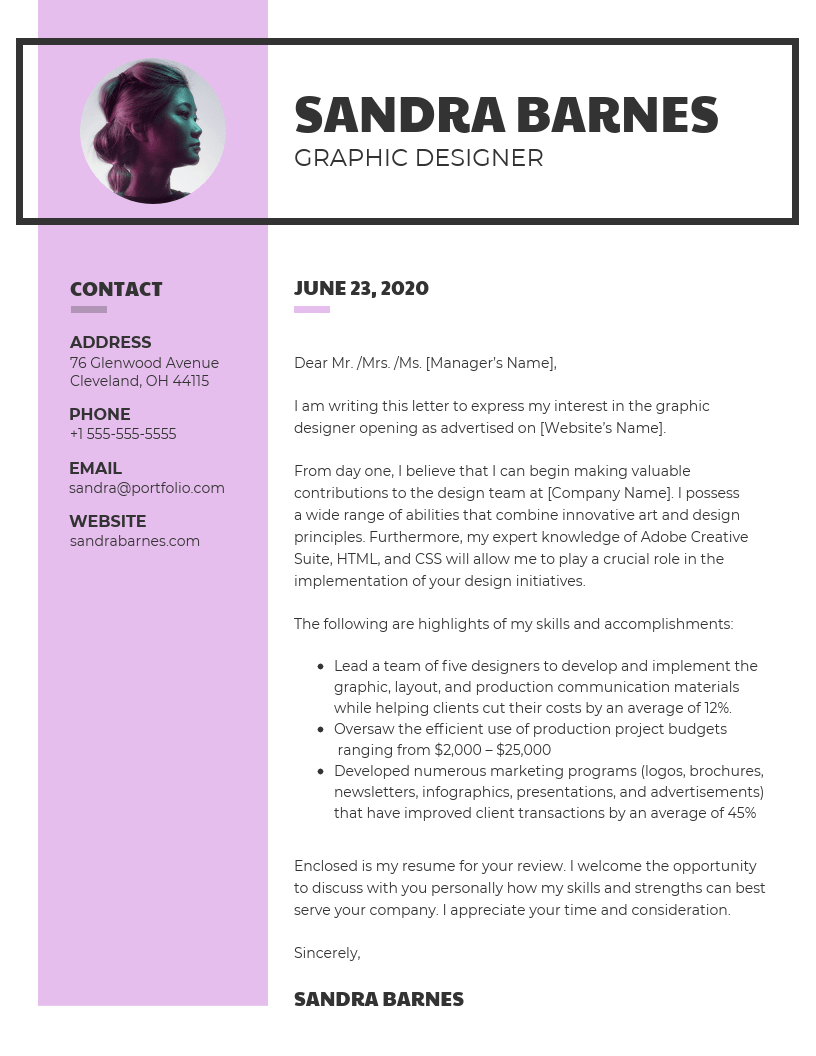 26+ Creative Cover Letters - letterly.info