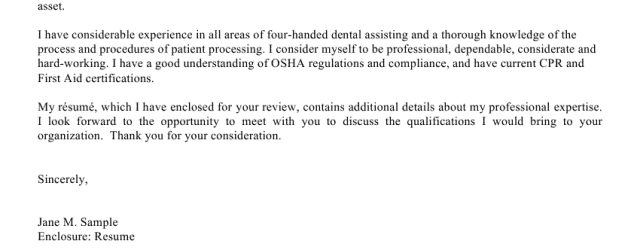 Dental Assistant Cover Letter Dental Assistant Cover Letter Sample Dental Pinterest Resume