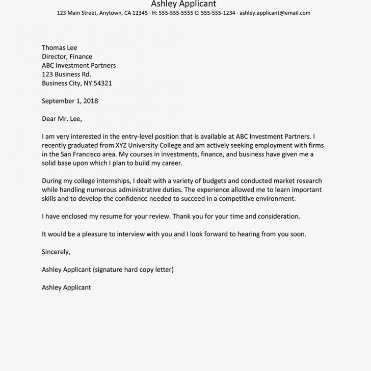 23+ Entry Level Cover Letter - letterly.info