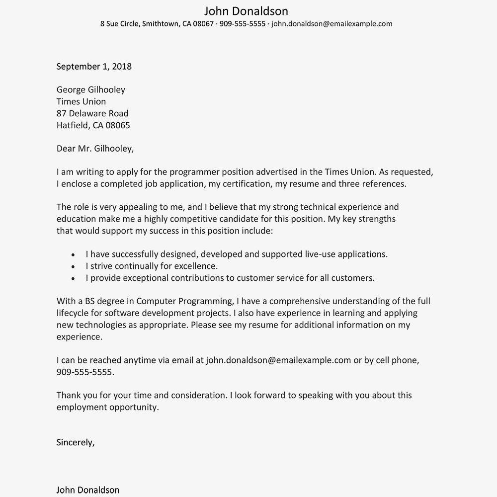 25+ Example Of Cover Letter For Job Application - letterly.info