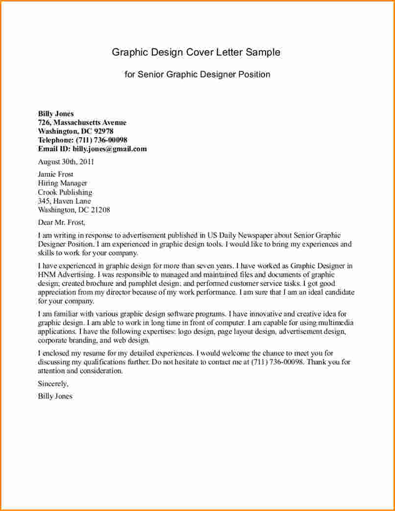 30+ Graphic Design Cover Letter - letterly.info