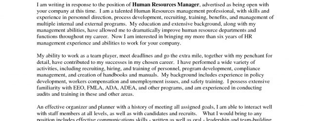 Great Cover Letters Outstanding Cover Letter Examples Hr Manager Cover Letter Example