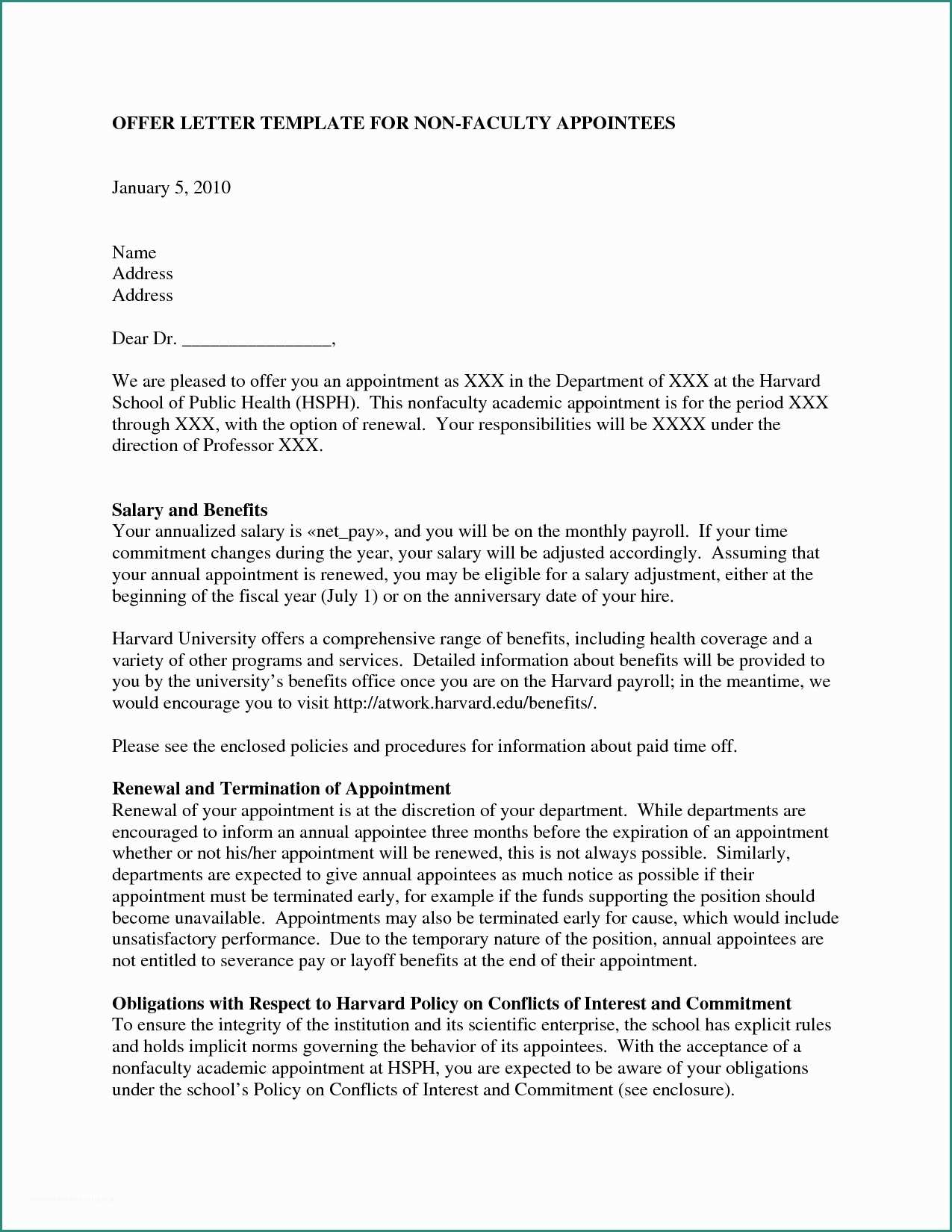 harvard business review cover letter template