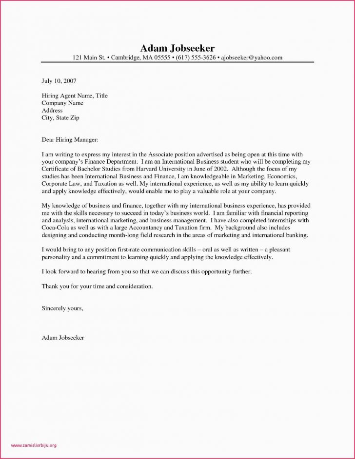 sample of application letter for housekeeping