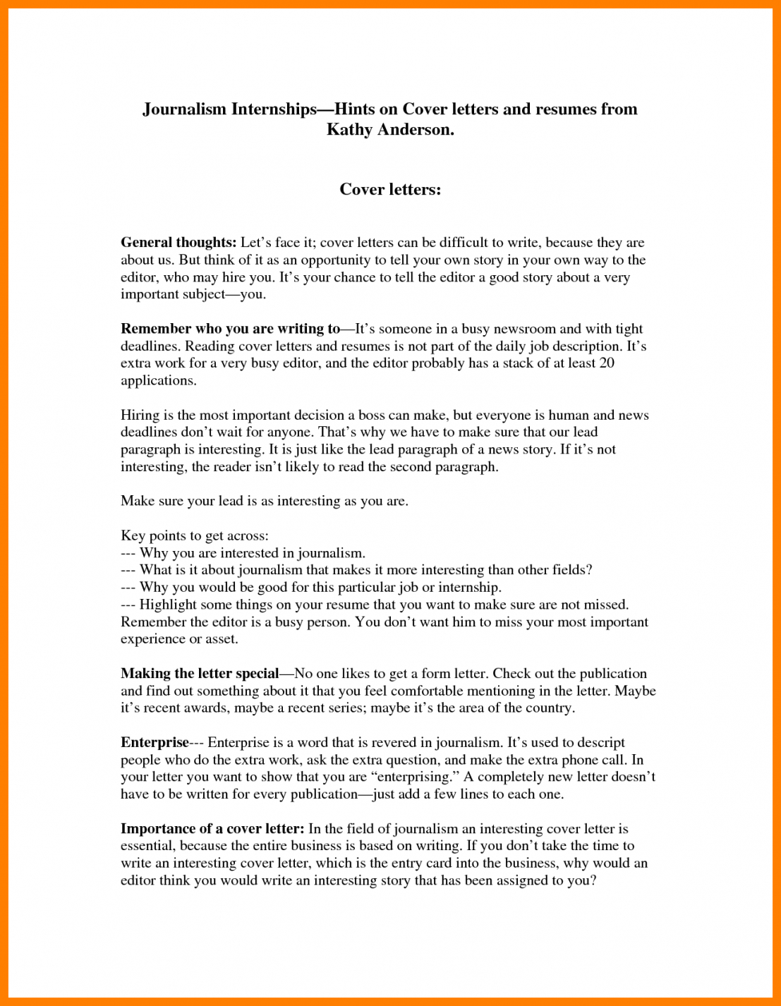 what is the importance of a cover letter checklist brainly