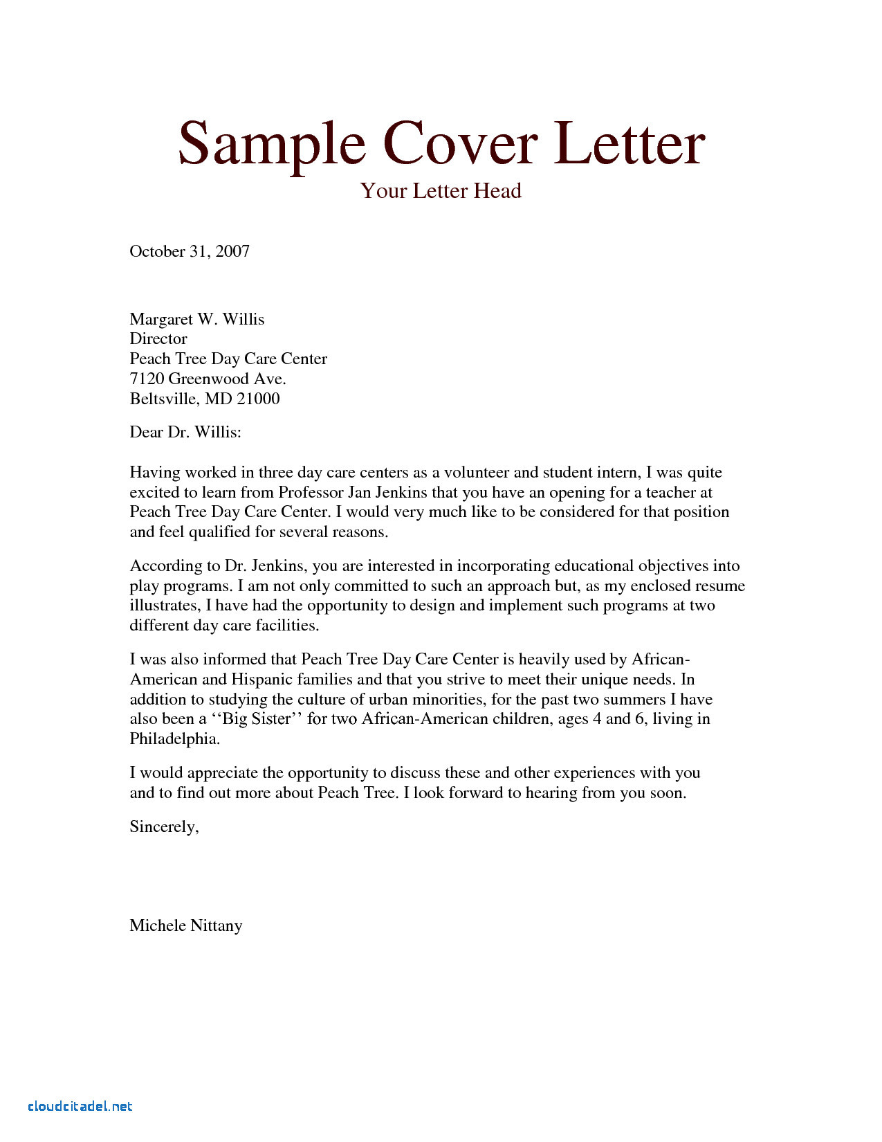 how should you open a cover letter