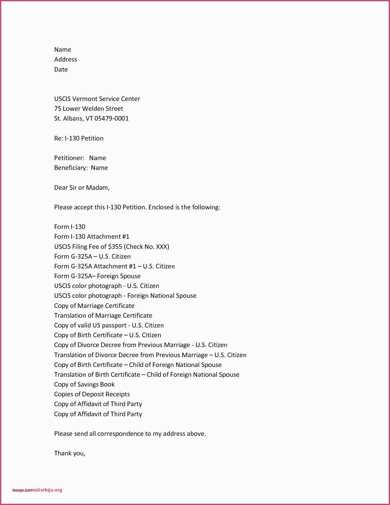 I 751 Cover Letter Como Hacer Un Cover Letter Ejemplos 13 Form I 751 ...