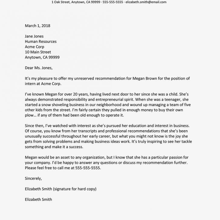 Read This Before You Write! Letter of Recommendation Template ...