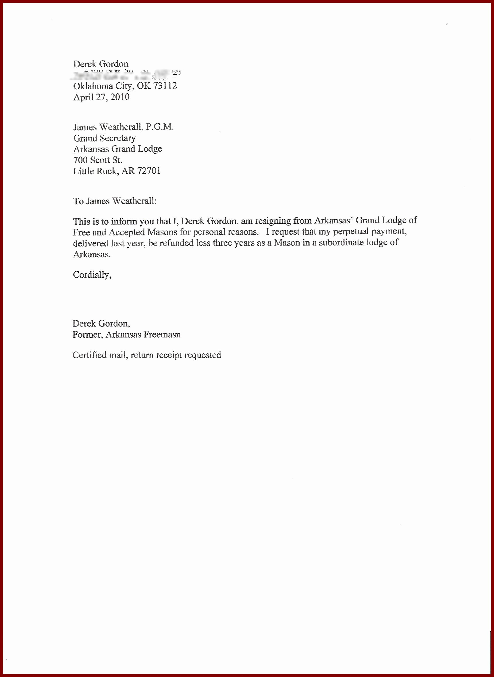 Letter Of Resignation Template Letter Samples For Resignation Job New ...