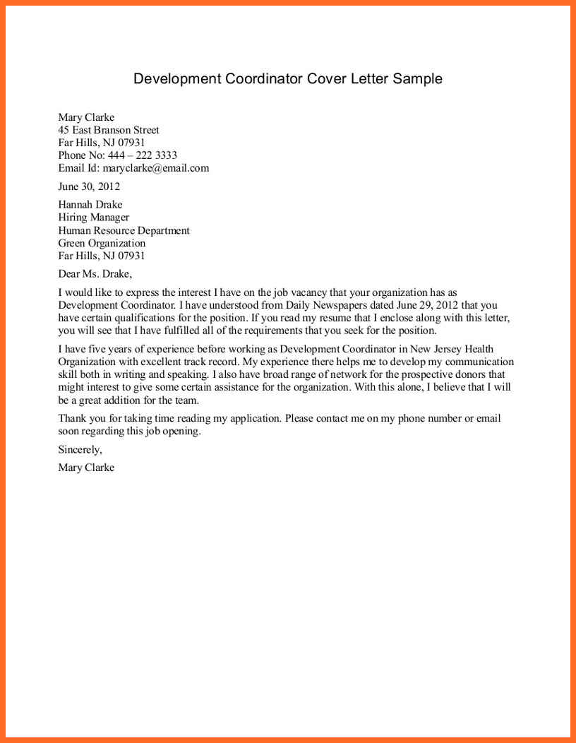 26+ Non Profit Cover Letter - letterly.info