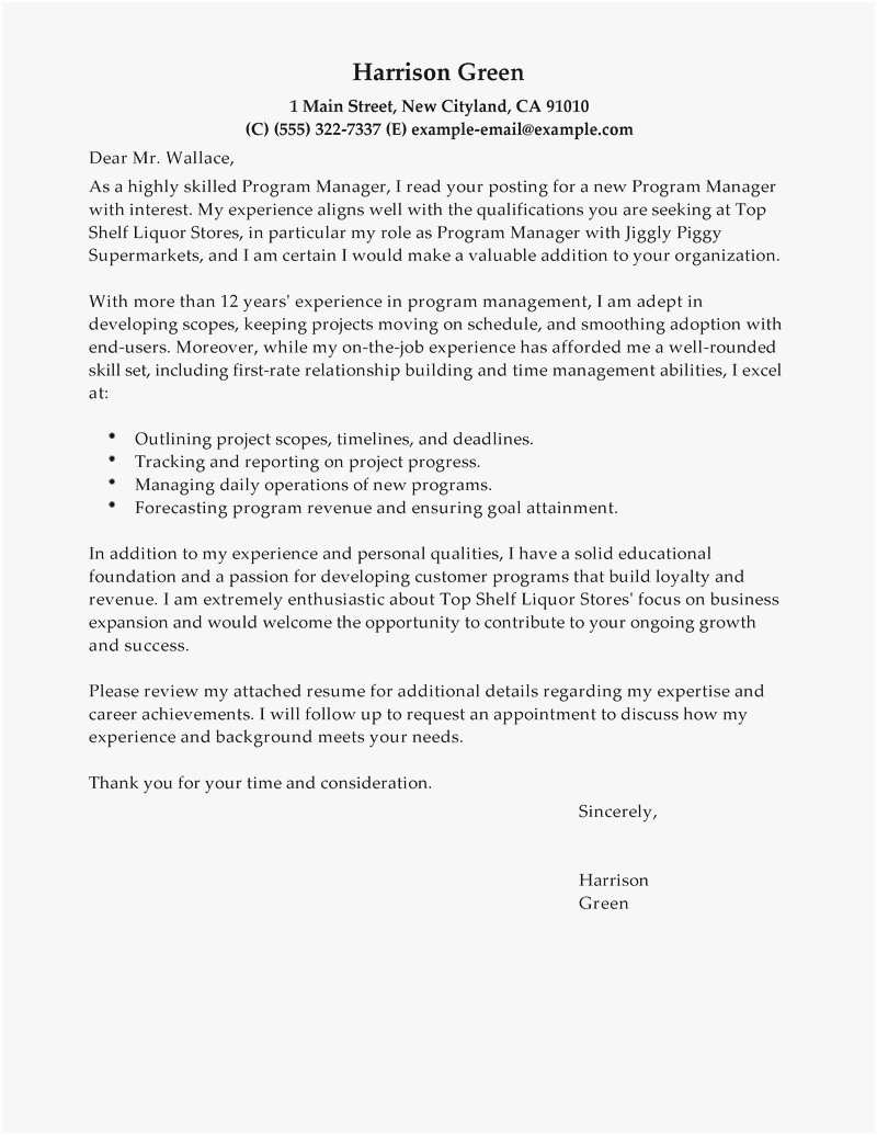 Product Manager Cover Letter Sample Cover Letter Product Manager And