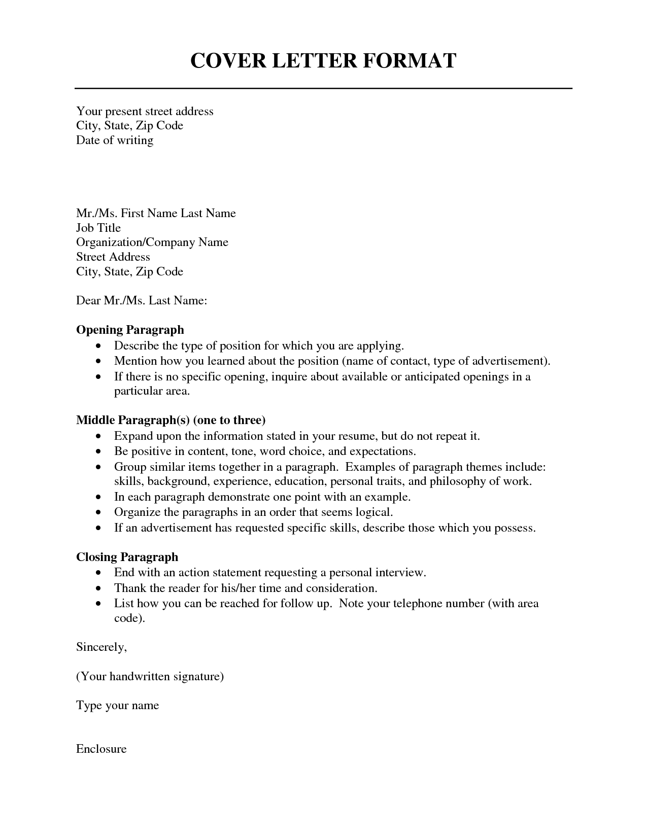 26+ Proper Cover Letter Format - letterly.info