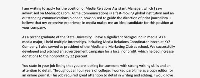 Recent Graduate Cover Letter Sample Cover Letter For A Recent College Graduate