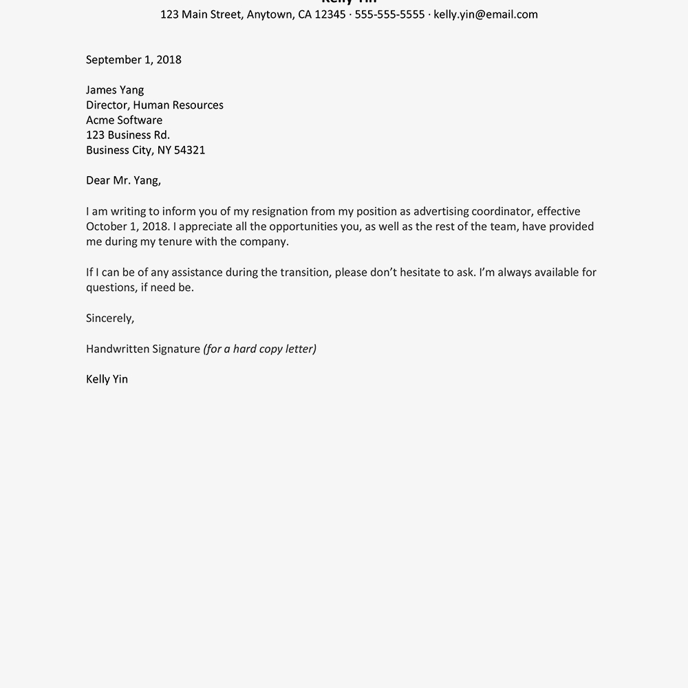 Leave You Job with Outstanding Resignation Letter Template letterly info Leave You Job with Outstanding Resignation Letter Template letterly info