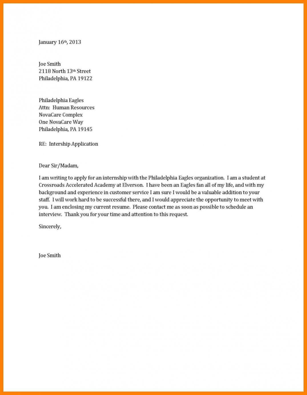 job application short cover letter