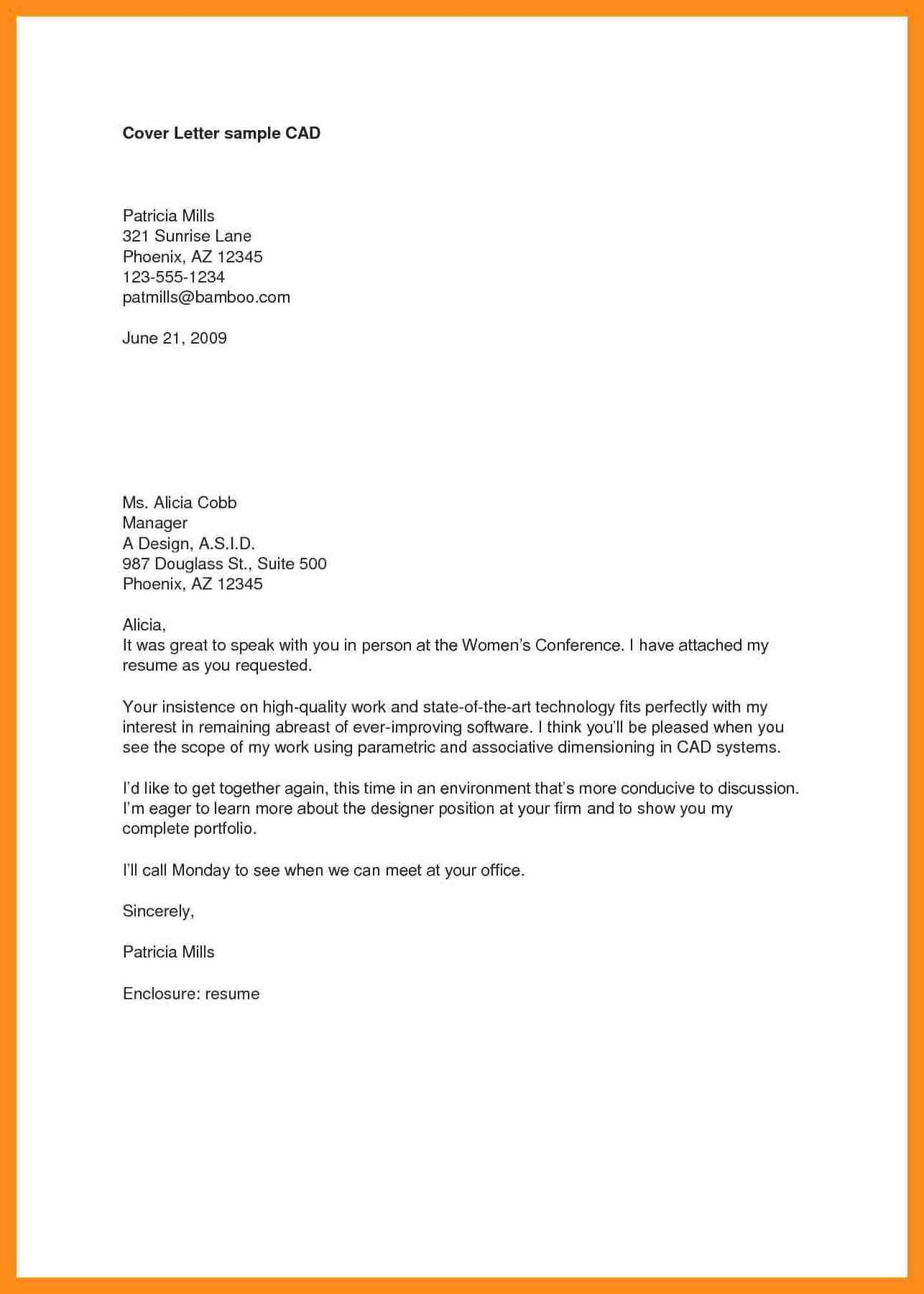 A Simple Cover Letter Example for You to Base Your Cover Letter From ...