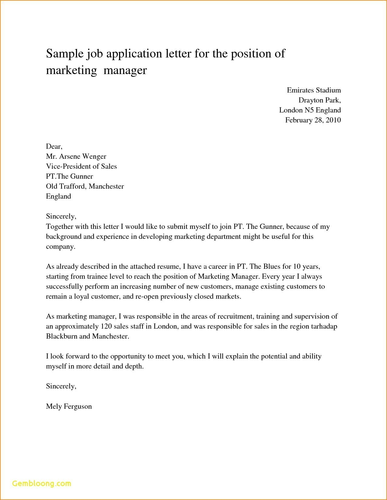 25+ Simple Cover Letter For Job Application - letterly.info