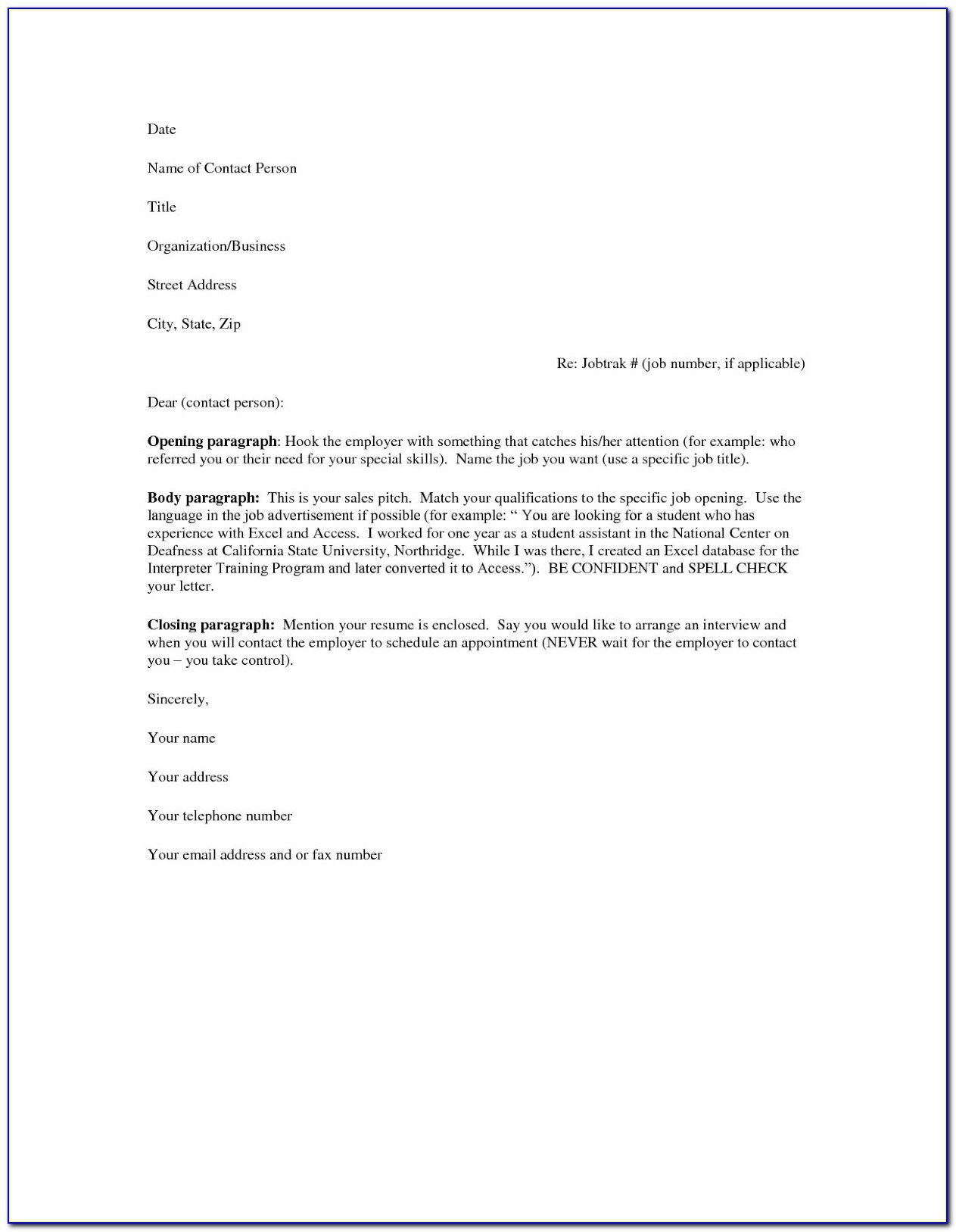 30+ Simple Cover Letter For Resume - letterly.info