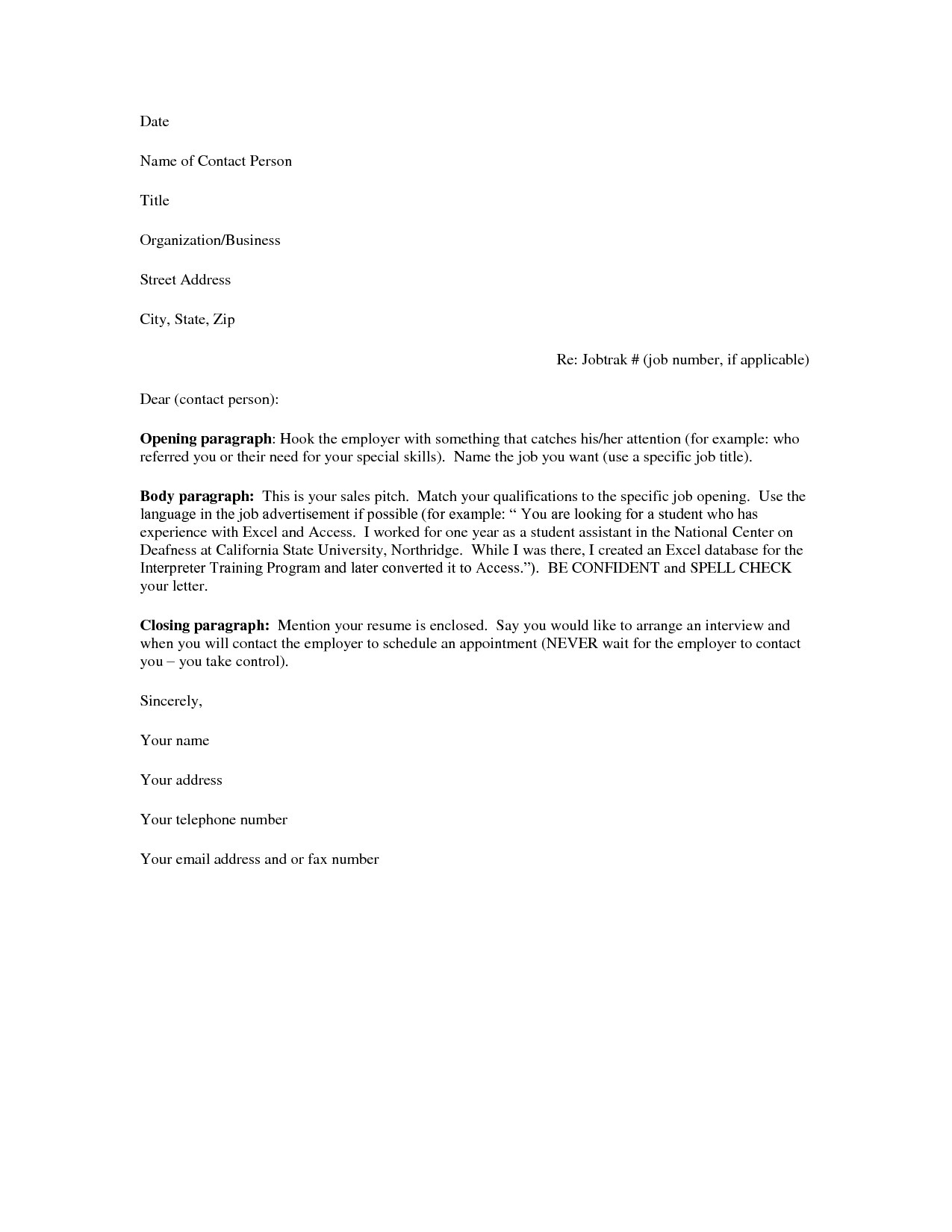 30+ Simple Cover Letter - letterly.info