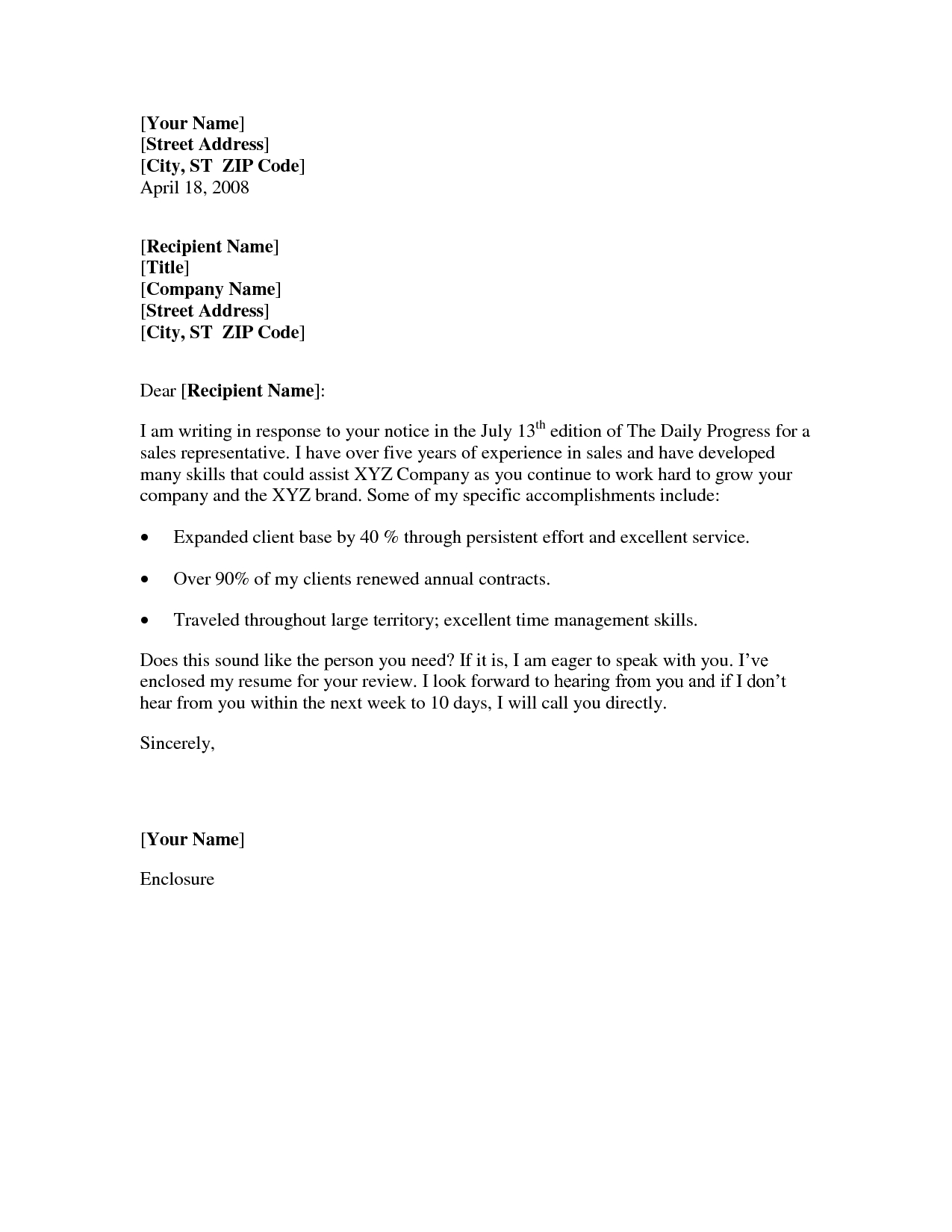 23+ Simple Cover Letter Template - letterly.info